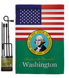 US Washington - States Americana Vertical Impressions Decorative Flags HG140599 Made In USA