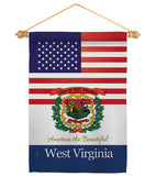 US West Virginia - States Americana Vertical Impressions Decorative Flags HG140600 Made In USA