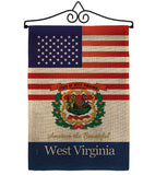 US West Virginia - States Americana Vertical Impressions Decorative Flags HG140600 Made In USA