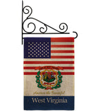 US West Virginia - States Americana Vertical Impressions Decorative Flags HG140600 Made In USA