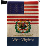 US West Virginia - States Americana Vertical Impressions Decorative Flags HG140600 Made In USA