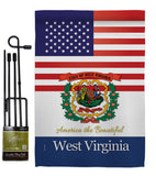 US West Virginia - States Americana Vertical Impressions Decorative Flags HG140600 Made In USA