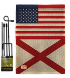 US Alabama - States Americana Vertical Impressions Decorative Flags HG140751 Made In USA