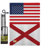 US Alabama - States Americana Vertical Impressions Decorative Flags HG140751 Made In USA