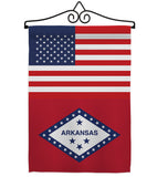 US Arkansas - States Americana Vertical Impressions Decorative Flags HG140754 Made In USA