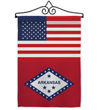 US Arkansas - States Americana Vertical Impressions Decorative Flags HG140754 Made In USA