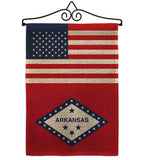 US Arkansas - States Americana Vertical Impressions Decorative Flags HG140754 Made In USA