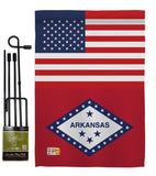 US Arkansas - States Americana Vertical Impressions Decorative Flags HG140754 Made In USA