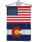 US Colorado - States Americana Vertical Impressions Decorative Flags HG140756 Made In USA
