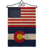 US Colorado - States Americana Vertical Impressions Decorative Flags HG140756 Made In USA