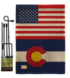 US Colorado - States Americana Vertical Impressions Decorative Flags HG140756 Made In USA