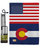 US Colorado - States Americana Vertical Impressions Decorative Flags HG140756 Made In USA