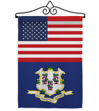 US Connecticut - States Americana Vertical Impressions Decorative Flags HG140757 Made In USA