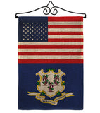 US Connecticut - States Americana Vertical Impressions Decorative Flags HG140757 Made In USA