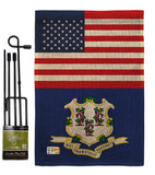 US Connecticut - States Americana Vertical Impressions Decorative Flags HG140757 Made In USA