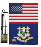 US Connecticut - States Americana Vertical Impressions Decorative Flags HG140757 Made In USA