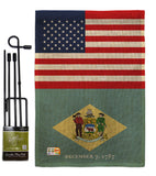 US Delaware - States Americana Vertical Impressions Decorative Flags HG140758 Made In USA