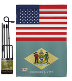 US Delaware - States Americana Vertical Impressions Decorative Flags HG140758 Made In USA