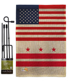 US District of Columbia - States Americana Vertical Impressions Decorative Flags HG140759 Made In USA