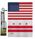 US District of Columbia - States Americana Vertical Impressions Decorative Flags HG140759 Made In USA