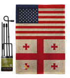 US Georgia - States Americana Vertical Impressions Decorative Flags HG140761 Made In USA