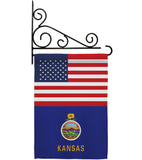 US Kansas - States Americana Vertical Impressions Decorative Flags HG140767 Made In USA