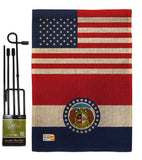 US Missouri - States Americana Vertical Impressions Decorative Flags HG140776 Made In USA