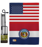 US Missouri - States Americana Vertical Impressions Decorative Flags HG140776 Made In USA