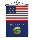 US Montana - States Americana Vertical Impressions Decorative Flags HG140777 Made In USA