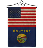 US Montana - States Americana Vertical Impressions Decorative Flags HG140777 Made In USA