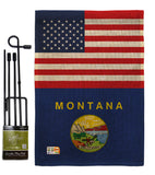 US Montana - States Americana Vertical Impressions Decorative Flags HG140777 Made In USA