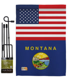 US Montana - States Americana Vertical Impressions Decorative Flags HG140777 Made In USA