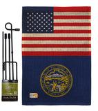US Nebraska - States Americana Vertical Impressions Decorative Flags HG140780 Made In USA