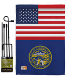 US Nebraska - States Americana Vertical Impressions Decorative Flags HG140780 Made In USA