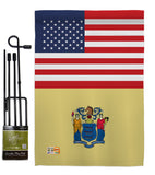 US New Jersey - States Americana Vertical Impressions Decorative Flags HG140785 Made In USA