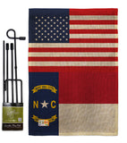 US North Carolina - States Americana Vertical Impressions Decorative Flags HG140788 Made In USA