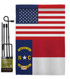 US North Carolina - States Americana Vertical Impressions Decorative Flags HG140788 Made In USA