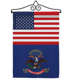 US North Dakota - States Americana Vertical Impressions Decorative Flags HG140789 Made In USA