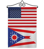 US Ohio - States Americana Vertical Impressions Decorative Flags HG140793 Made In USA