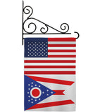 US Ohio - States Americana Vertical Impressions Decorative Flags HG140793 Made In USA