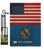 US Oklahoma - States Americana Vertical Impressions Decorative Flags HG140794 Made In USA