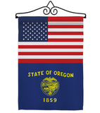 US Oregon - States Americana Vertical Impressions Decorative Flags HG140796 Made In USA