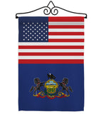 US Pennsylvania - States Americana Vertical Impressions Decorative Flags HG140797 Made In USA