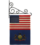 US Pennsylvania - States Americana Vertical Impressions Decorative Flags HG140797 Made In USA