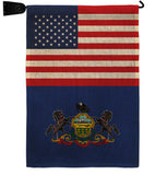 US Pennsylvania - States Americana Vertical Impressions Decorative Flags HG140797 Made In USA