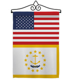 US Rhode Island - States Americana Vertical Impressions Decorative Flags HG140798 Made In USA