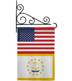 US Rhode Island - States Americana Vertical Impressions Decorative Flags HG140798 Made In USA