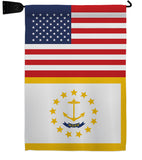 US Rhode Island - States Americana Vertical Impressions Decorative Flags HG140798 Made In USA