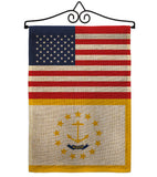 US Rhode Island - States Americana Vertical Impressions Decorative Flags HG140798 Made In USA