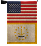 US Rhode Island - States Americana Vertical Impressions Decorative Flags HG140798 Made In USA